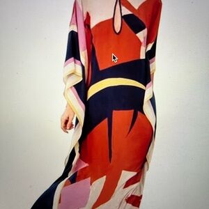 Cherry Cat Beach Dress/Swim Cover Up Loose Fit Boho Dress.